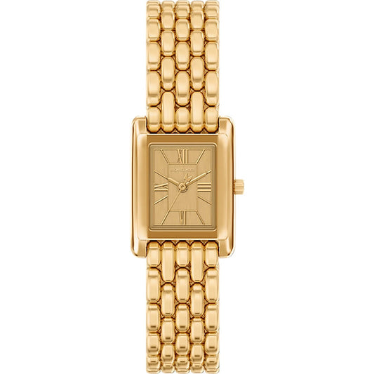 Michael Kors 20mm Ladies Petite Essex Gold-Tone Rectangle Dial Watch
