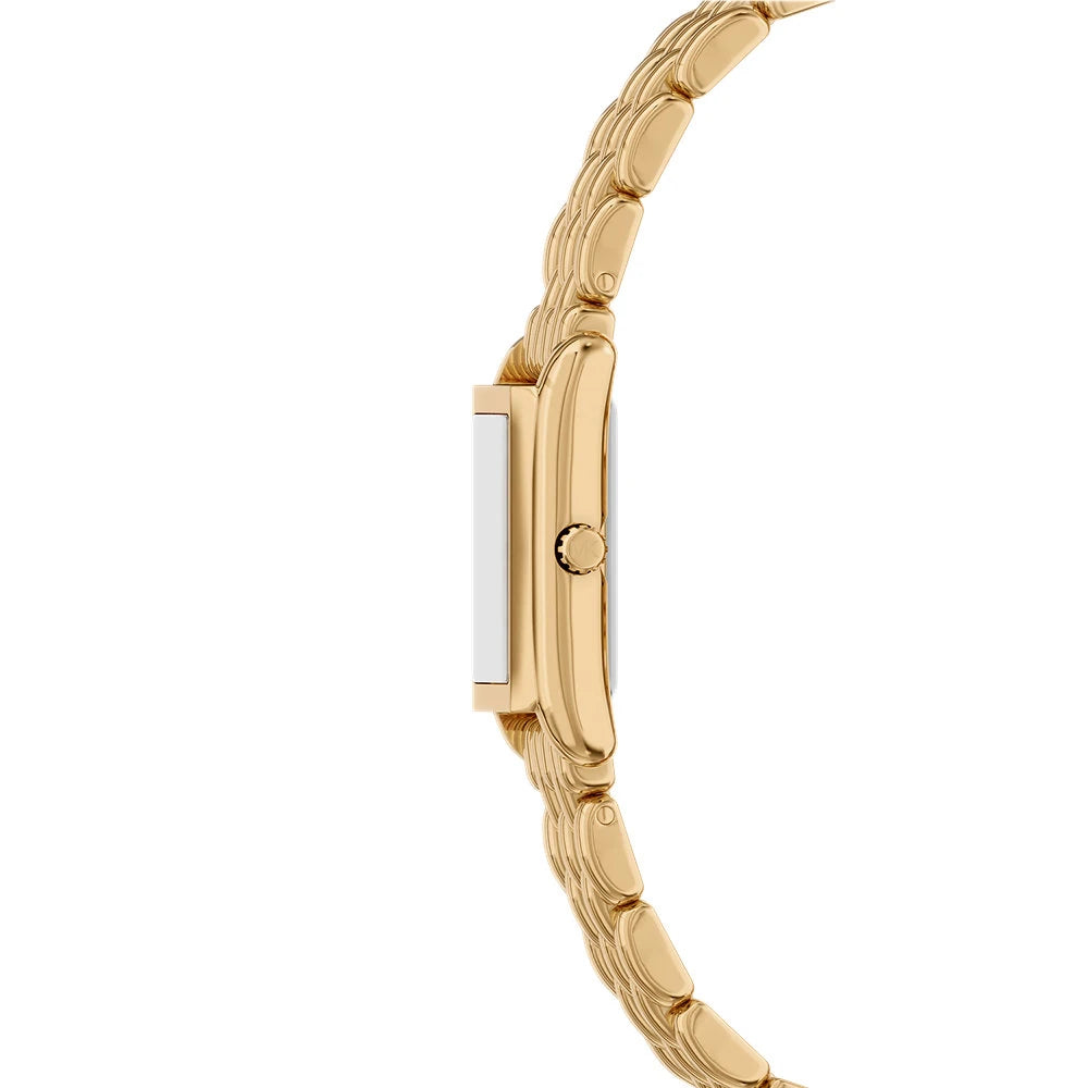 Michael Kors 20mm Ladies Petite Essex Gold-Tone Rectangle Dial Watch