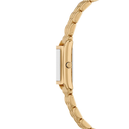Michael Kors 20mm Ladies Petite Essex Gold-Tone Rectangle Dial Watch