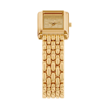 Michael Kors 20mm Ladies Petite Essex Gold-Tone Rectangle Dial Watch