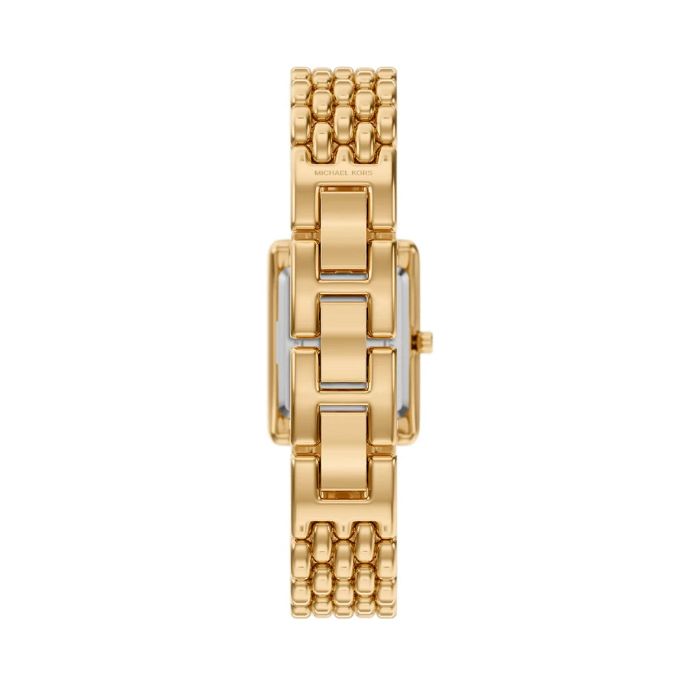 Michael Kors 20mm Ladies Petite Essex Gold-Tone Rectangle Dial Watch