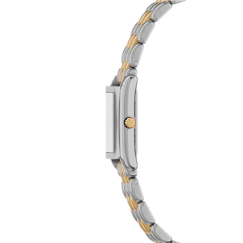 Michael Kors 20mm Ladies Petite Essex Two-Tone Rectangle Dial Watch