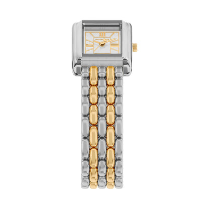 Michael Kors 20mm Ladies Petite Essex Two-Tone Rectangle Dial Watch