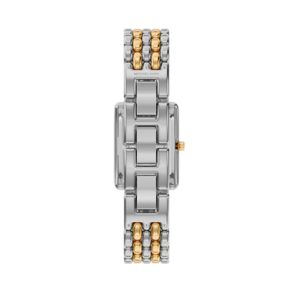 Michael Kors 20mm Ladies Petite Essex Two-Tone Rectangle Dial Watch