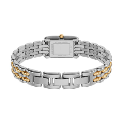Michael Kors 20mm Ladies Petite Essex Two-Tone Rectangle Dial Watch
