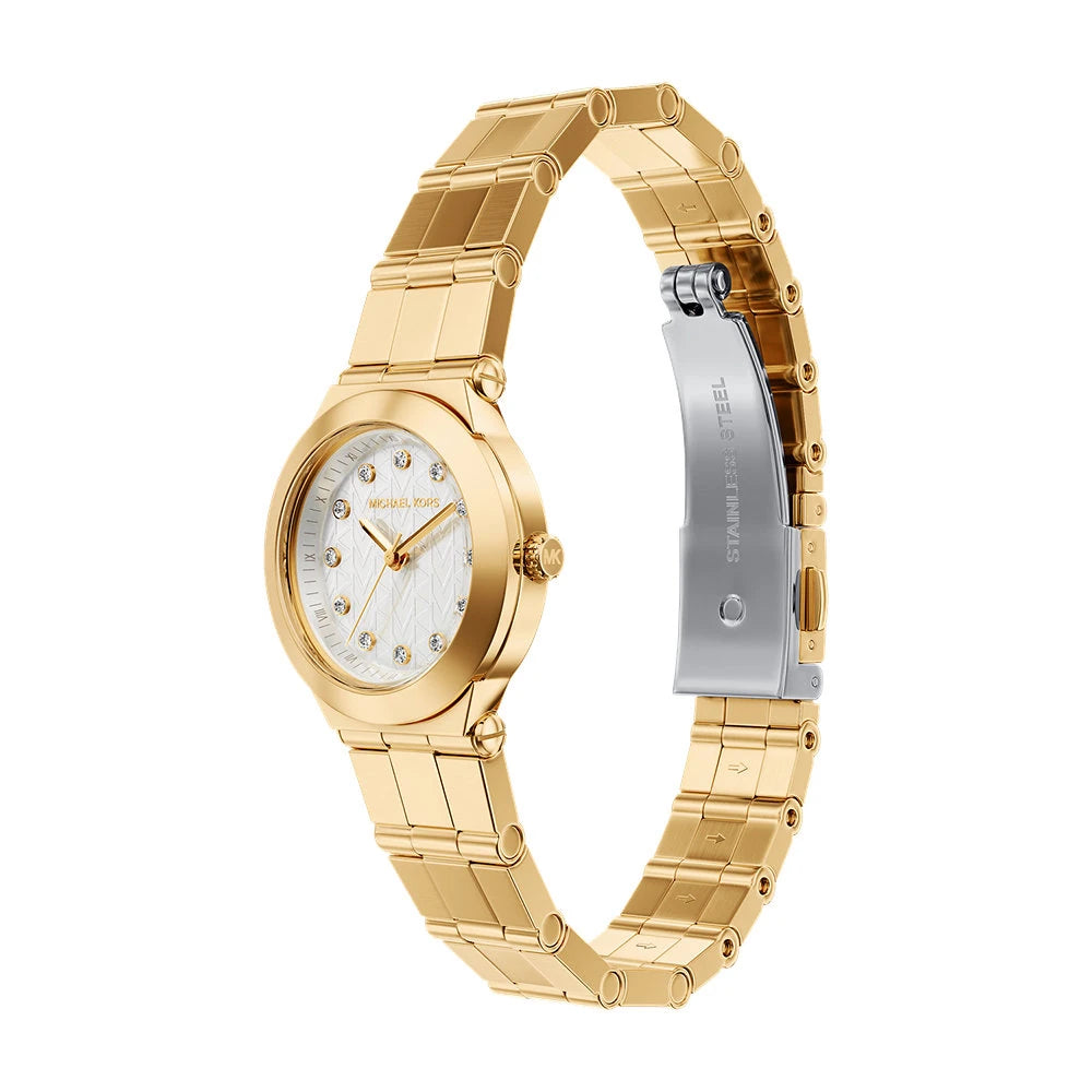 Michael Kors 26mm Ladies Petite Billie Mother of Pearl Dial Gold-Tone Watch