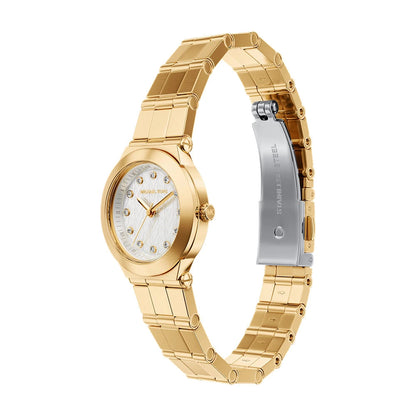 Michael Kors 26mm Ladies Petite Billie Mother of Pearl Dial Gold-Tone Watch