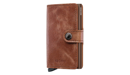 SECRID Cognac Brown Mini Wallet