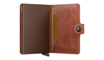 SECRID Cognac Brown Mini Wallet