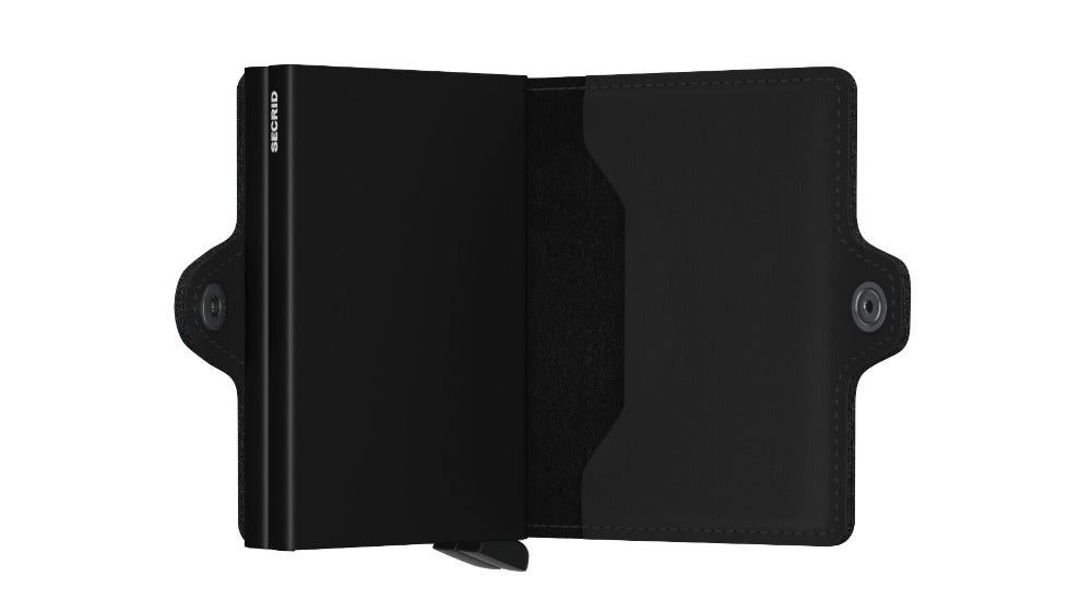 SECRID Matte Black Twin Wallet