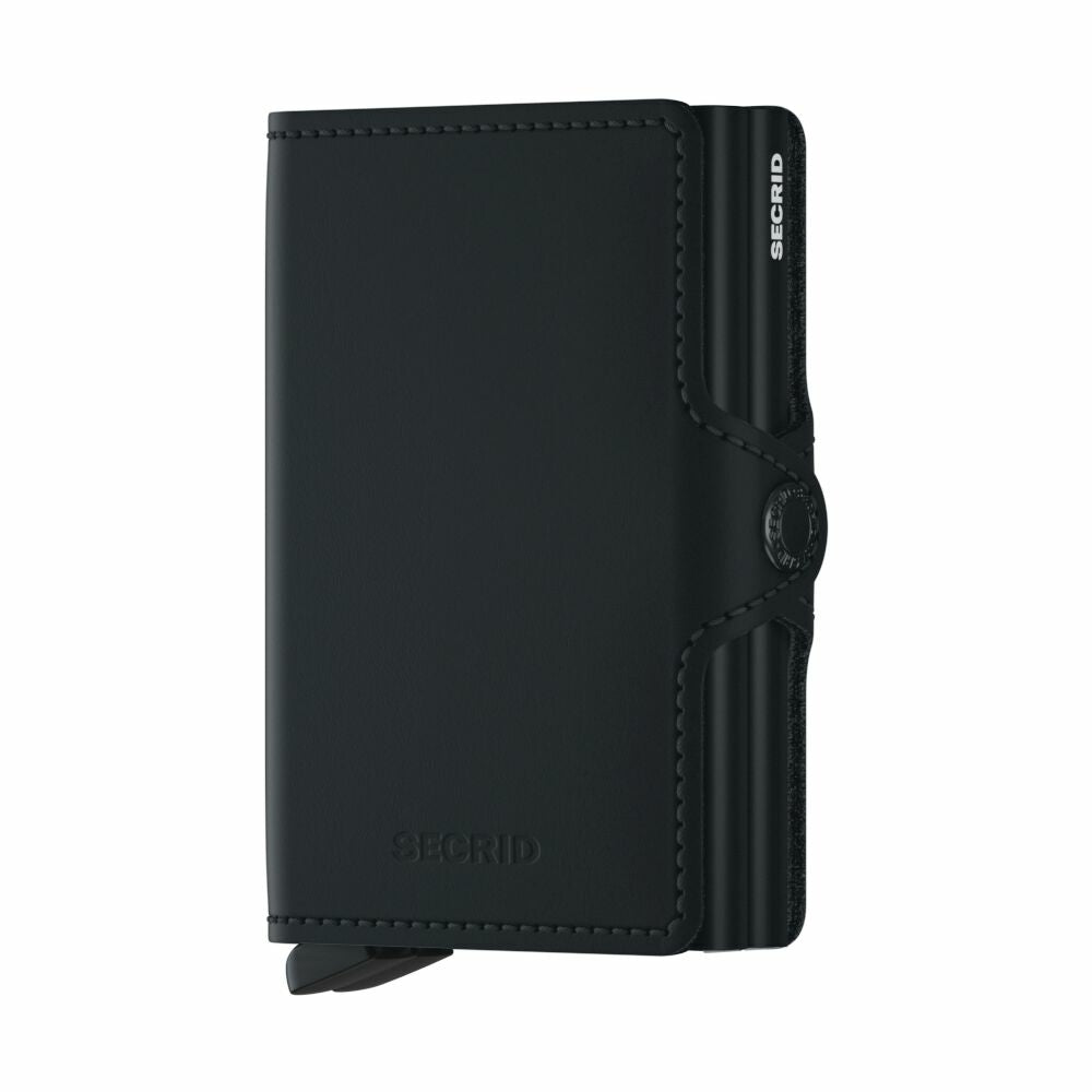 SECRID Matte Black Twin Wallet