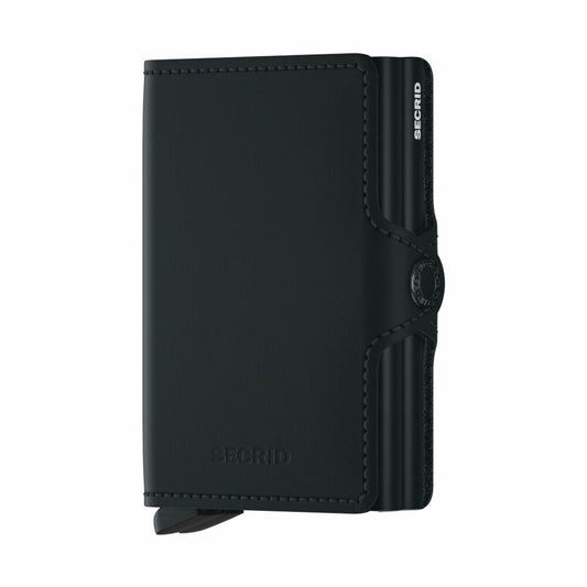 SECRID Matte Black Twin Wallet