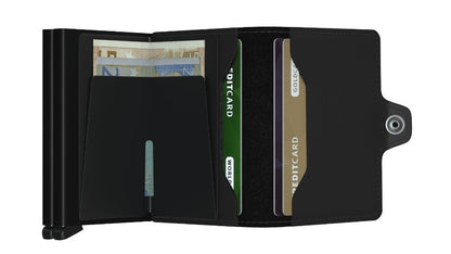 SECRID Matte Black Twin Wallet