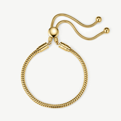 D.LOUISE Yellow Gold Plate Classic Friendship Bracelet