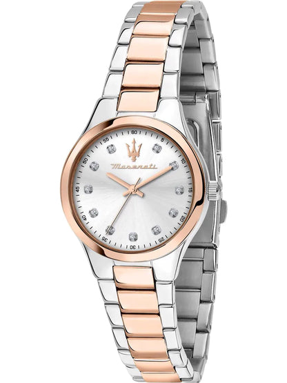 Maserati 30mm Attrazione Two Toned Stainless Steel Ladies Bracelet Watch