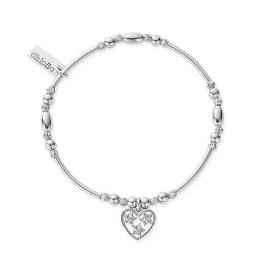 ChloBo Sterling Silver Heart of Hope Bracelet