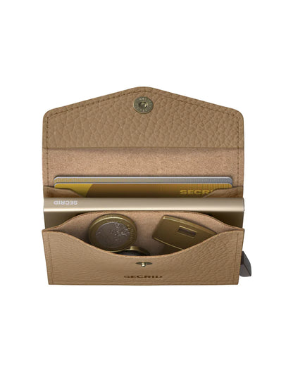SECRID Pebble Cappuccino Envelope Wallet