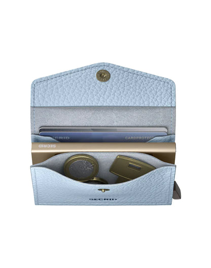 SECRID Pebble Ice Blue Envelope Wallet