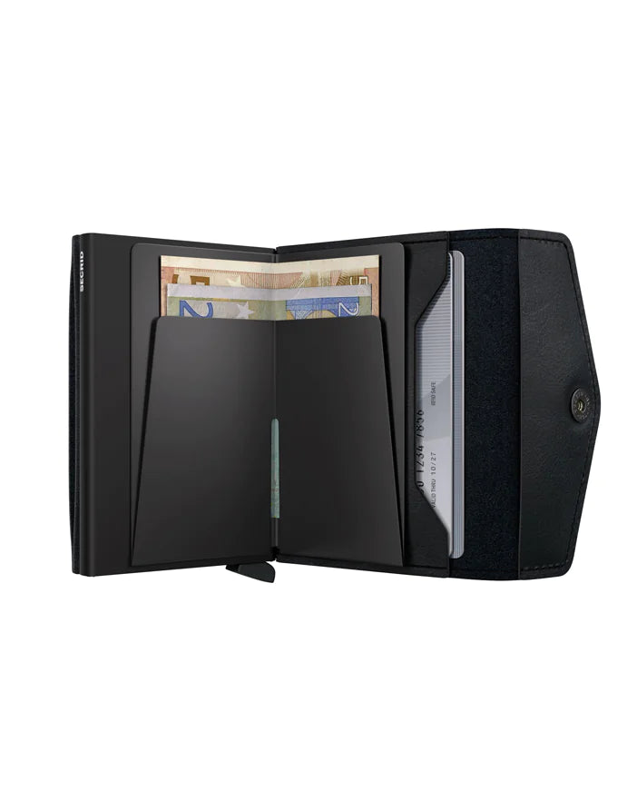 SECRID Vintage Black Envelope Wallet