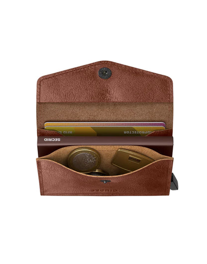 SECRID Vintage Cognac Envelope Wallet