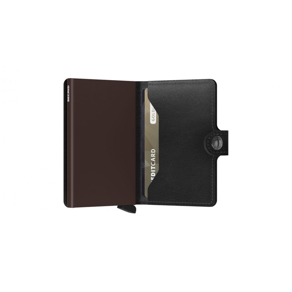 SECRID Black & Brown Mini Wallet