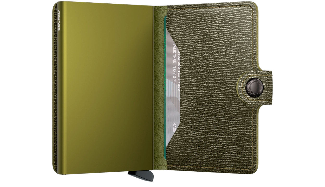 SECRID Green Mini Crisple Wallet