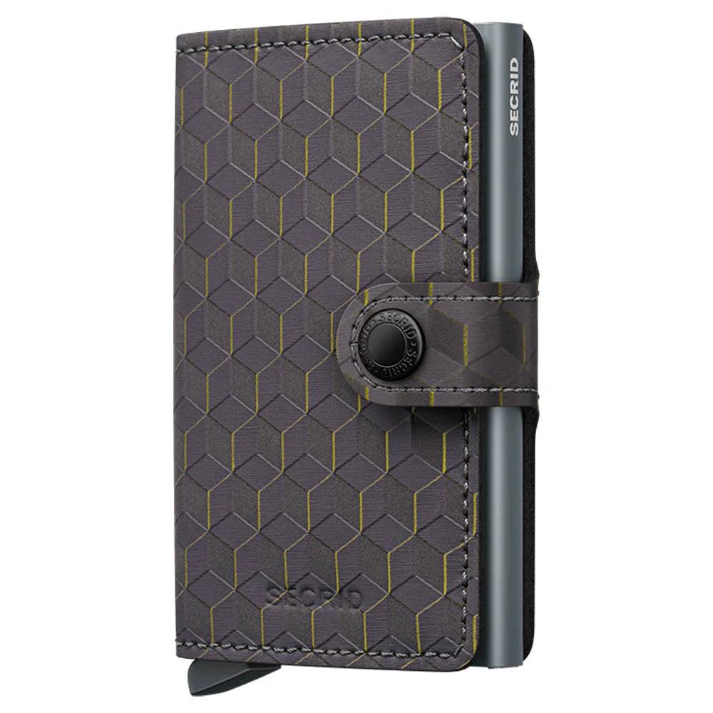 SECRID Optical Grey & Yellow Mini Wallet