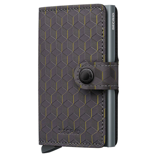 SECRID Optical Grey & Yellow Mini Wallet