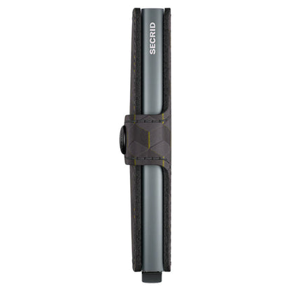 SECRID Optical Grey & Yellow Mini Wallet