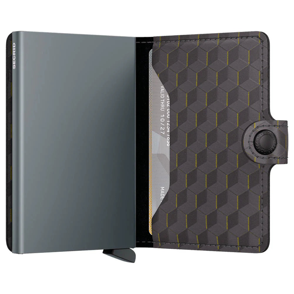 SECRID Optical Grey & Yellow Mini Wallet