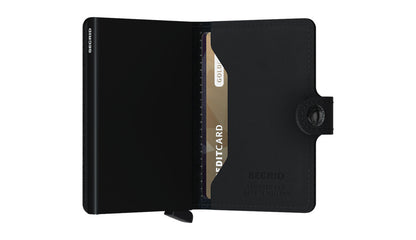 SECRID Perforated Black & Red Mini Wallet