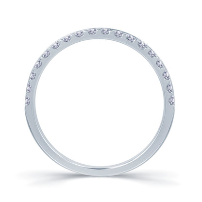 Platinum 0.20ct Offset Claw 3mm Diamond Ring media 3 of 3