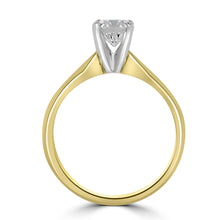 Load image into Gallery viewer, 18ct Yellow Gold Solitaire Brilliant Round Diamond Ring 0.60ct
