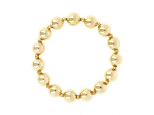 Bronzallure 18ct Gold Plated Magnetic Clasp Bracelet