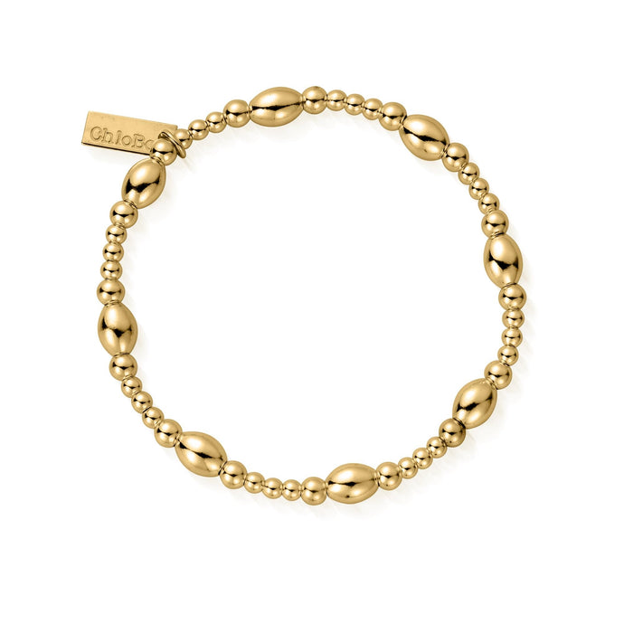 ChloBo Gold Tone Cute Oval Bracelet