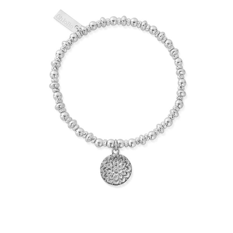 ChloBo Sterling Silver Didi Moonflower Charm Bracelet