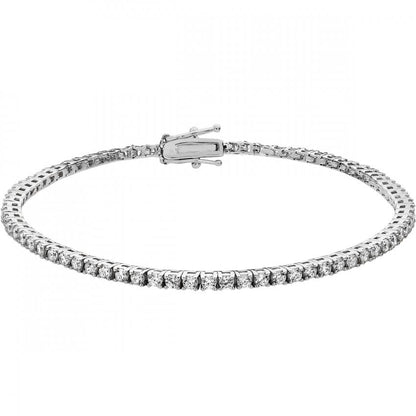 Sterling Silver Fine CZ Tennis Bracelet