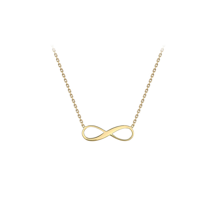 9ct Yellow Gold Adjustable Infinity Necklace
