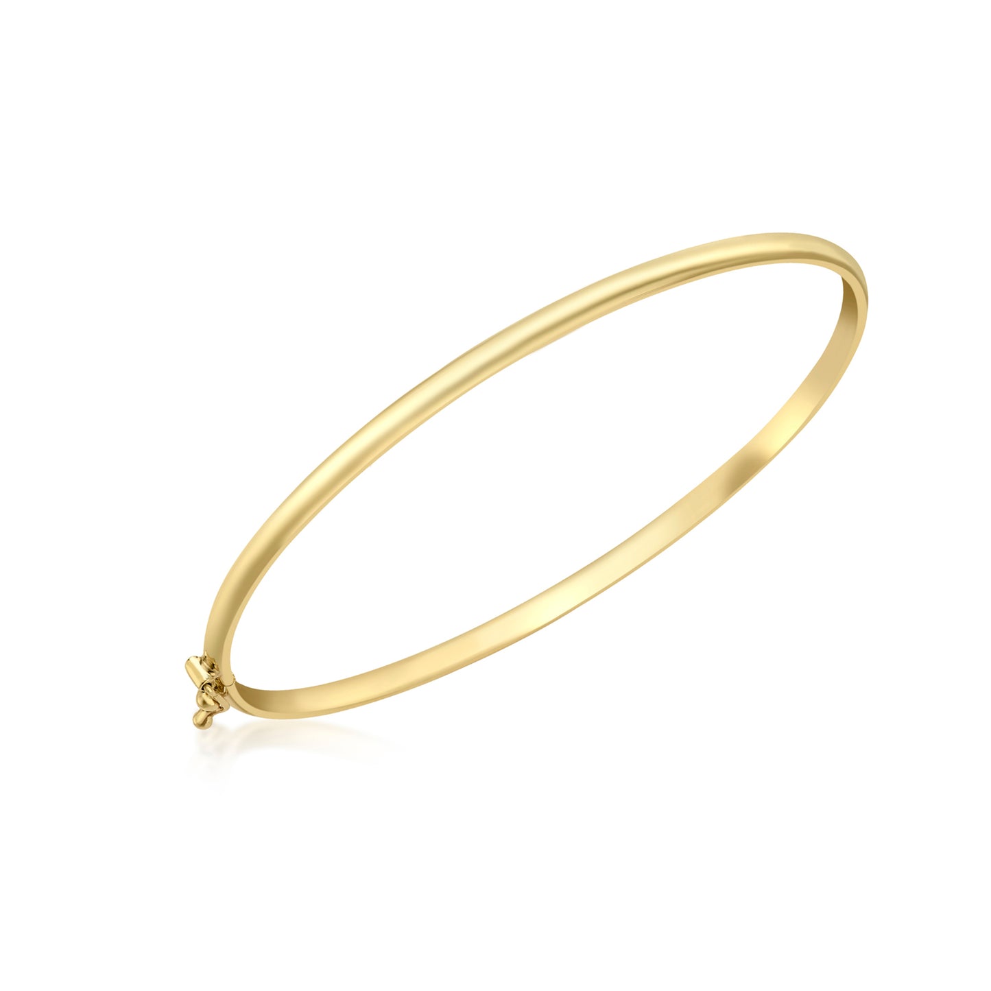 9ct Yellow Gold 3mm Domed Bangle