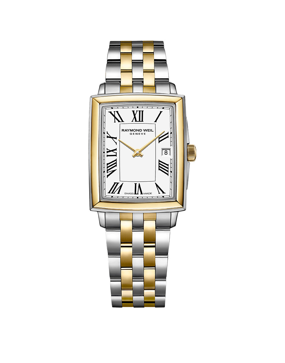 A Picture of Raymond Weil 35mm Toccata Rectangle Dial Duo Tone Watch