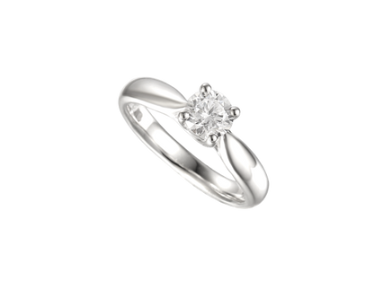 Sterling Silver Solitaire Round CZ Ring