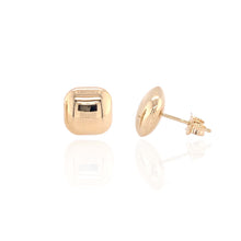 Load image into Gallery viewer, 9ct Yellow Gold 10mm Cushion Earrings