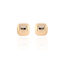 Load image into Gallery viewer, 9ct Yellow Gold 10mm Cushion Earrings
