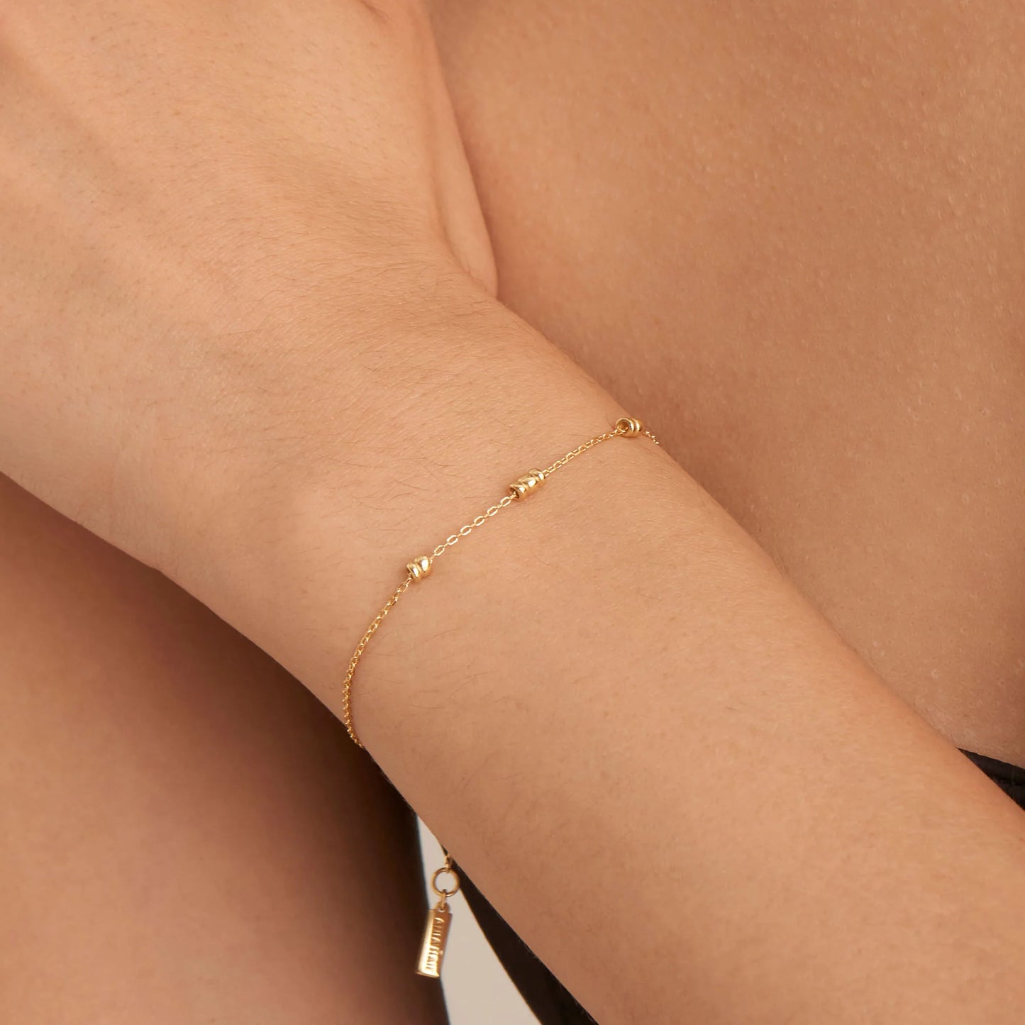 Ania Haie Yellow Gold Plated Smooth Twist Bracelet
