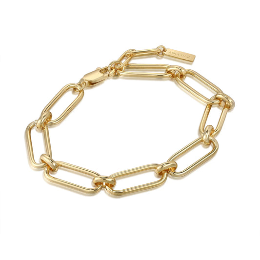 Ania Haie Yellow Gold Plate Cable Connect Chunky Bracelet