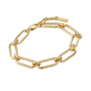 Ania Haie Yellow Gold Cable Connect Chunky Bracelet