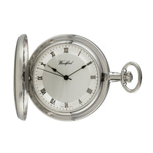 Load image into Gallery viewer, Woodford 50mm Chrome Plated Full Hunter Pocket Watch