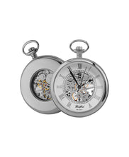 Load image into Gallery viewer, Woodford 50mm Chrome Plated Skeleton Pocket Watch
