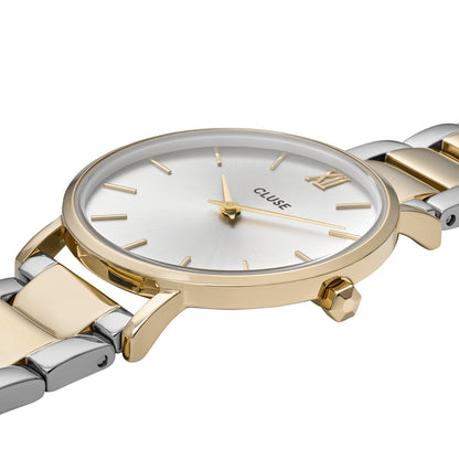 Cluse 33mm Minuit Silver & Yellow Gold Tone Stainless Steel Watch