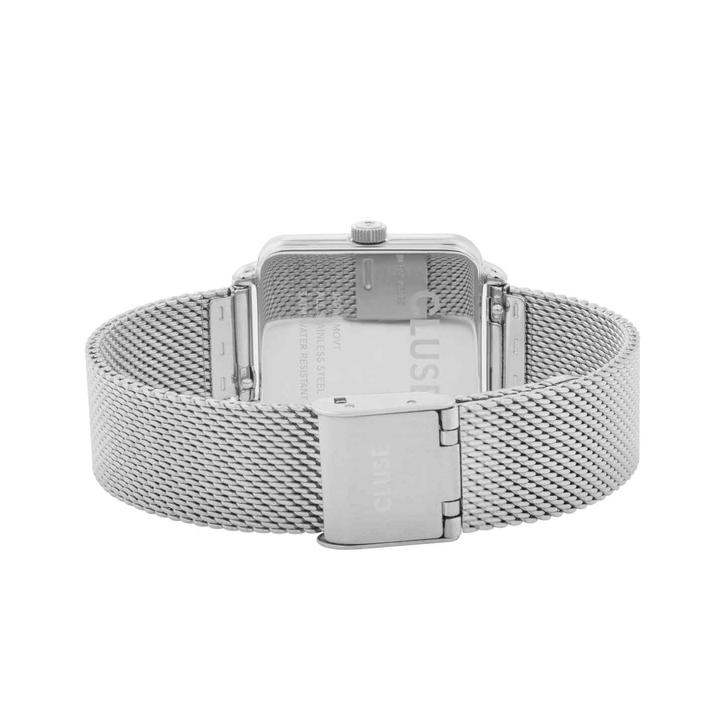 CLUSE 28.5mm La Tétragone White Dial Stainless Steel Bracelet